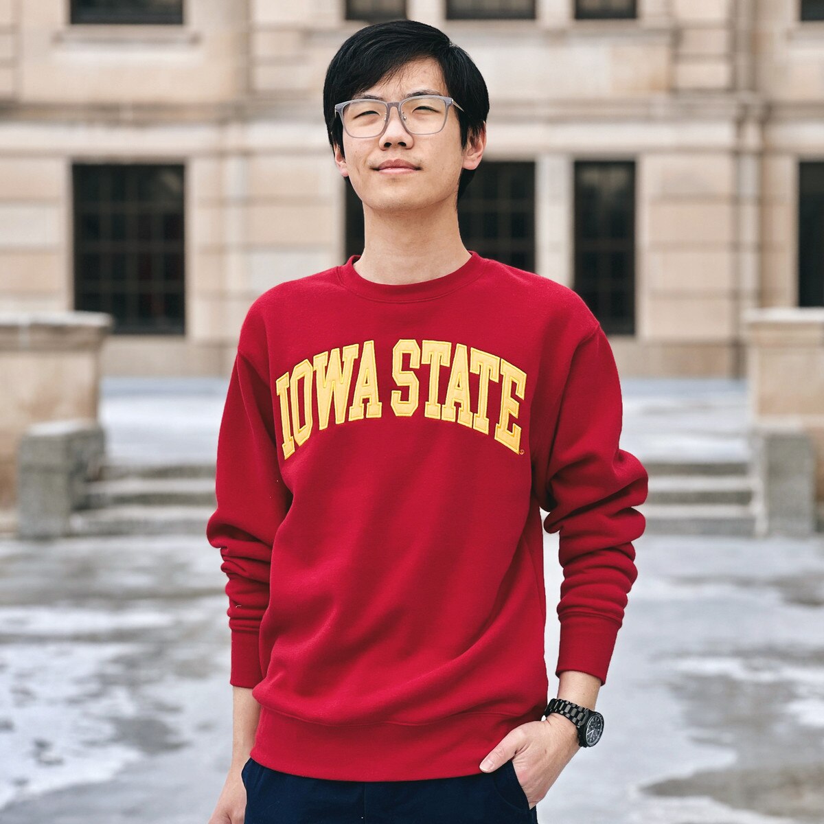 ZooZatz Iowa State Cardinal & Gold Crewneck